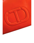 Twinset Orange Faux Leather Women Handbag