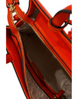 Twinset Orange Faux Leather Women Handbag