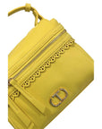 Twinset Yellow PU Women Handbag