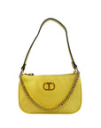 Twinset Yellow PU Women Shoulder Bag