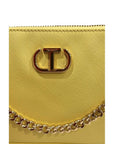 Twinset Yellow PU Women Shoulder Bag