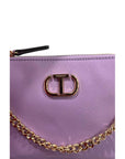 Twinset Purple PU Women Shoulder Bag