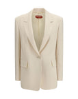 Max Mara Beige Triacetate Blazer