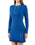 Moschino Multicolor Wool Casual Dress