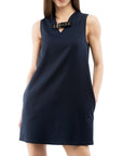 Moschino Blue Polyester Casual Dress
