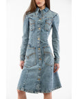 Moschino Multicolor Cotton Casual Dress