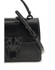 PINKO Black Goatskin Handbag