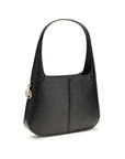 Michael Kors Black Calf Leather Bos Taurus Shoulder Bag