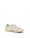 Gucci White Calf Leather Bos Taurus Low Top Sneakers