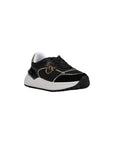 PINKO Black Leather Low Top Sneakers