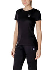 Armani Exchange Black Cotton T-Shirt