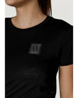 Armani Exchange Black Cotton T-Shirt