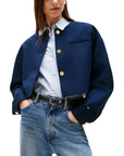 Tommy Hilfiger Blue Viscose Blazer