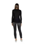 Armani Exchange Black Cotton Long Sleeve T-Shirt