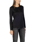 Armani Exchange Black Cotton Long Sleeve T-Shirt