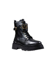 PINKO Black Leather Ankle Boots