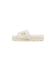 Ralph Lauren Cream Textile Slippers