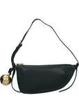Burberry Green Leather Shoulder Bag