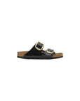 Birkenstock Black Synthetic Flat Sandals