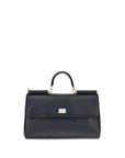Dolce & Gabbana Black Calf Leather Bos Taurus Shoulder Bag