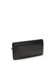 PINKO Black Calf Leather Bos Taurus Clutch Bag