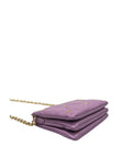 Twinset Purple Faux Leather Women Crossbody Bag