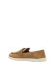 Prada Brown Calf Leather Bos Taurus Slip-On Loafers