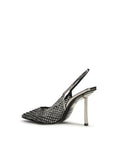 LE SILLA Black Nylon High Heel Pumps