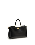 Dolce & Gabbana Black Calf Leather Bos Taurus Shoulder Bag