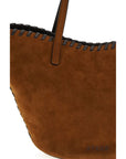 Staud Brown Calf Leather Bos Taurus Handbag