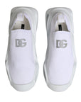 Dolce & Gabbana White Slip On Wave Low Top Sneakers Shoes