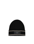 Balmain Black Merino Wool Beanie