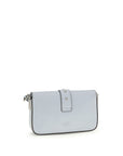 PINKO Blue Calf Leather Bos Taurus Shoulder Bag