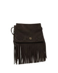 PINKO Brown Calf Leather Bos Taurus Shoulder Bag