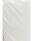 PINKO White Cotton Sleeveles T-Shirt