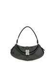 Ganni Blue Recycled Leather Shoulder Bag