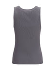 Dolce & Gabbana Gray Cotton Tank Tops
