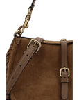 Etro Brown Calf Leather Bos Taurus Shoulder Bag