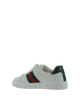 Gucci White Calf Leather Bos Taurus Low Top Sneakers