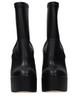 Casadei Black Leather Ankle Boots
