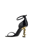 Saint Laurent Black Calf Leather Bos Taurus Platform Sandals