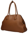 Prada Brown Leather Shoulder Bag