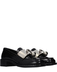 Prada Black Leather Slip-On Loafers