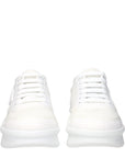 Prada White Fabric Low Top Sneakers