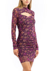 Patrizia Pepe Purple Polyester Casual Dress