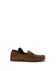 Versace Brown Lamb Ovis Aries Aries Slip-On Loafers