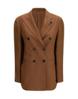 Lardini Brown Linen Blazer