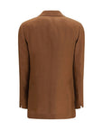 Lardini Brown Linen Blazer