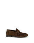 Saint Laurent Brown Calf Leather Bos Taurus Slip-On Loafers