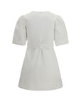 Ganni White Cotton Casual Dress